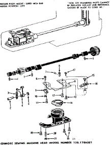 Bobbin Case parts for Kenmore Mechanical Sewing Machine 158.1786081 (1581786081, 158 1786081) from AppliancePartsPros.com