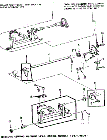 Feed Regulator Assembly parts for Kenmore Mechanical Sewing Machine 158.1786081 (1581786081, 158 1786081) from AppliancePartsPros.com