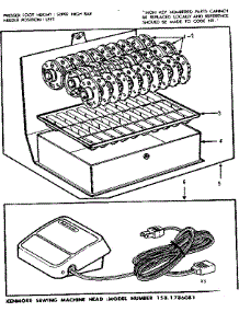 Pattern Disc And Foot Control parts for Kenmore Mechanical Sewing Machine 158.1786081 (1581786081, 158 1786081) from AppliancePartsPros.com