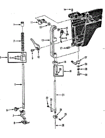 Presser Bar Assembly parts for Kenmore Mechanical Sewing Machine 158.1787180 (1581787180, 158 1787180) from AppliancePartsPros.com