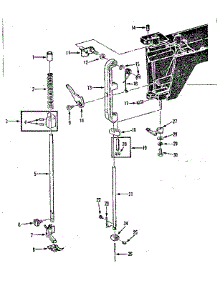 Presser Bar Assembly parts for Kenmore Mechanical Sewing Machine 158.1789180 (1581789180, 158 1789180) from AppliancePartsPros.com