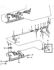 Feed Regulator Assembly parts for Kenmore Mechanical Sewing Machine 158.1789180 (1581789180, 158 1789180) from AppliancePartsPros.com