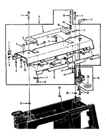 Bobbin Winder And Top Plate parts for Kenmore Mechanical Sewing Machine 158.1789280 (1581789280, 158 1789280) from AppliancePartsPros.com