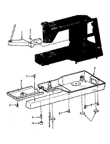 Base Assembly parts for Kenmore Mechanical Sewing Machine 158.1789280 (1581789280, 158 1789280) from AppliancePartsPros.com