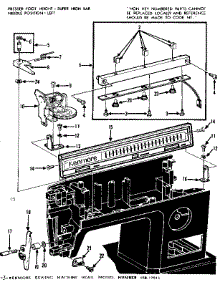Thread Tension And Control Panel parts for Kenmore Electronic Sewing Machine 158.17911 (15817911, 158 17911) from AppliancePartsPros.com