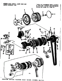 Clutch Wheel Assembly parts for Kenmore Electronic Sewing Machine 158.17911 (15817911, 158 17911) from AppliancePartsPros.com