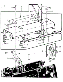 Bobbin Winder And Top Cover parts for Kenmore Mechanical Sewing Machine 158.1792080 (1581792080, 158 1792080) from AppliancePartsPros.com