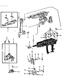 Buttonhole Control Assembly parts for Kenmore Mechanical Sewing Machine 158.1792080 (1581792080, 158 1792080) from AppliancePartsPros.com