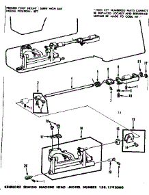 Feed Regulator Assembly parts for Kenmore Mechanical Sewing Machine 158.1792080 (1581792080, 158 1792080) from AppliancePartsPros.com