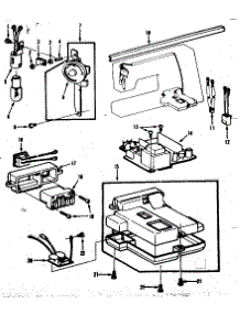 Main Control Assembly parts for Kenmore Mechanical Sewing Machine 158.1792080 (1581792080, 158 1792080) from AppliancePartsPros.com