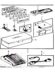 Foot Control And Templates parts for Kenmore Mechanical Sewing Machine 158.1792080 (1581792080, 158 1792080) from AppliancePartsPros.com