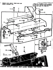 Bobbin Winder And Top Cover parts for Kenmore Mechanical Sewing Machine 158.1792181 (1581792181, 158 1792181) from AppliancePartsPros.com