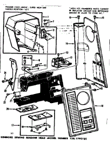 Control Panel And Thread Tension  Assenbly parts for Kenmore Mechanical Sewing Machine 158.1792181 (1581792181, 158 1792181) from AppliancePartsPros.com