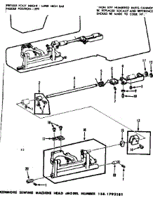 Feed Regulator Assembly parts for Kenmore Mechanical Sewing Machine 158.1792181 (1581792181, 158 1792181) from AppliancePartsPros.com