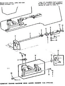 Feed Regulator Assembly parts for Kenmore Mechanical Sewing Machine 158.1792182 (1581792182, 158 1792182) from AppliancePartsPros.com