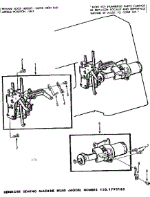 Stitch Modifier Assembly parts for Kenmore Mechanical Sewing Machine 158.1792182 (1581792182, 158 1792182) from AppliancePartsPros.com