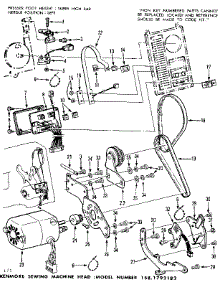 Motor Assembly parts for Kenmore Mechanical Sewing Machine 158.1792182 (1581792182, 158 1792182) from AppliancePartsPros.com
