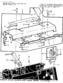 Bobbin Winder And Top Cover parts for Kenmore Mechanical Sewing Machine 158.1792183 (1581792183, 158 1792183) from AppliancePartsPros.com