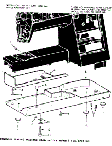 Base Assembly parts for Kenmore Mechanical Sewing Machine 158.1792183 (1581792183, 158 1792183) from AppliancePartsPros.com