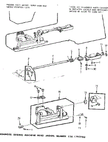 Feed Regulator Assembly parts for Kenmore Mechanical Sewing Machine 158.1792183 (1581792183, 158 1792183) from AppliancePartsPros.com
