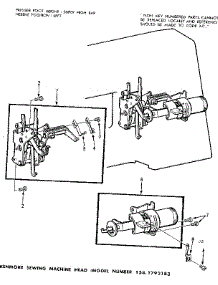 Stitch Modifier Assembly parts for Kenmore Mechanical Sewing Machine 158.1792183 (1581792183, 158 1792183) from AppliancePartsPros.com