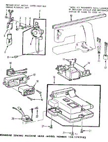 Mian Control Assembly parts for Kenmore Mechanical Sewing Machine 158.1792183 (1581792183, 158 1792183) from AppliancePartsPros.com