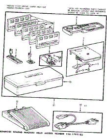 Foot Control And Templates parts for Kenmore Mechanical Sewing Machine 158.1792183 (1581792183, 158 1792183) from AppliancePartsPros.com