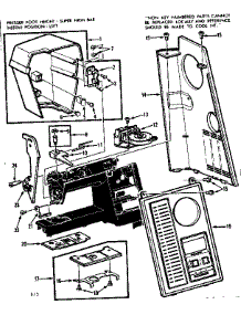 Control Panel And Face Plates parts for Kenmore Sewing Machine 158.1792184 (1581792184, 158 1792184) from AppliancePartsPros.com