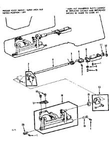 Feed Regulator Assembly parts for Kenmore Sewing Machine 158.1792184 (1581792184, 158 1792184) from AppliancePartsPros.com