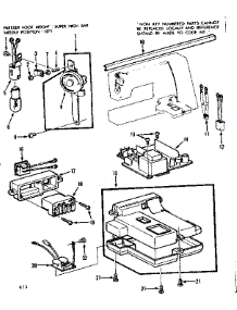 Main Control Assembly parts for Kenmore Sewing Machine 158.1792184 (1581792184, 158 1792184) from AppliancePartsPros.com