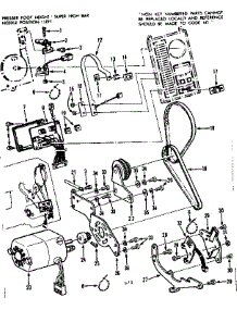 Motor Assembly parts for Kenmore Sewing Machine 158.1792184 (1581792184, 158 1792184) from AppliancePartsPros.com