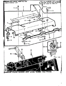 Bobbin Winder And Top Cover parts for Kenmore Mechanical Sewing Machine 158.1792280 (1581792280, 158 1792280) from AppliancePartsPros.com