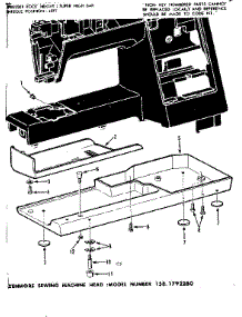 Base Assembly parts for Kenmore Mechanical Sewing Machine 158.1792280 (1581792280, 158 1792280) from AppliancePartsPros.com