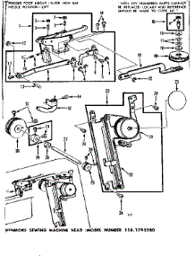 Zigzag Guide Assembly parts for Kenmore Mechanical Sewing Machine 158.1792280 (1581792280, 158 1792280) from AppliancePartsPros.com