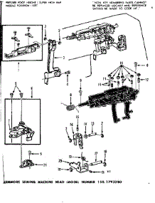 Buttonhole Control Assembly parts for Kenmore Mechanical Sewing Machine 158.1792280 (1581792280, 158 1792280) from AppliancePartsPros.com