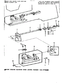 Feed Regulator Assembly parts for Kenmore Mechanical Sewing Machine 158.1792280 (1581792280, 158 1792280) from AppliancePartsPros.com