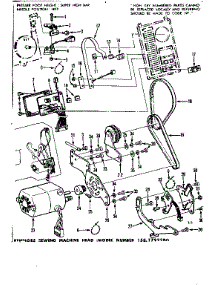Motor Assembly parts for Kenmore Mechanical Sewing Machine 158.1792280 (1581792280, 158 1792280) from AppliancePartsPros.com