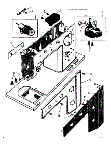 Bobbin Winder And Face Plates parts for Kenmore Mechanical Sewing Machine 158.18023 (15818023, 158 18023) from AppliancePartsPros.com