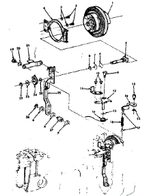 Clutch Brake Assembly parts for Kenmore Mechanical Sewing Machine 158.18031 (15818031, 158 18031) from AppliancePartsPros.com