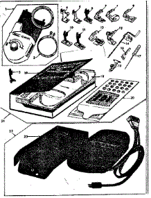 Monogrammer And Foot Control parts for Kenmore Mechanical Sewing Machine 158.18031 (15818031, 158 18031) from AppliancePartsPros.com