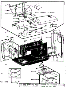 Unit Parts parts for Kenmore Mechanical Sewing Machine 158.18131 (15818131, 158 18131) from AppliancePartsPros.com
