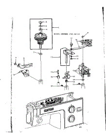 Super Follower And Connecting Plate parts for Kenmore Mechanical Sewing Machine 158.18131 (15818131, 158 18131) from AppliancePartsPros.com