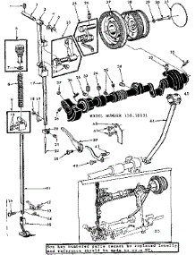 Presser Bar Assembly parts for Kenmore Mechanical Sewing Machine 158.18131 (15818131, 158 18131) from AppliancePartsPros.com