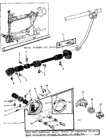 Shuttle Assembly parts for Kenmore Mechanical Sewing Machine 158.18131 (15818131, 158 18131) from AppliancePartsPros.com
