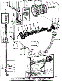 Presser Bar Assembly parts for Kenmore Mechanical Sewing Machine 158.18150 (15818150, 158 18150) from AppliancePartsPros.com