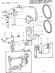 Motor Assembly parts for Kenmore Mechanical Sewing Machine 158.19131 (15819131, 158 19131) from AppliancePartsPros.com