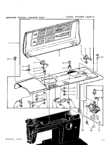 Bobbin Winder And Top Cover parts for Kenmore Mechanical Sewing Machine 158.19140 (15819140, 158 19140) from AppliancePartsPros.com