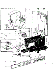 Thread Tension And Face Plates parts for Kenmore Mechanical Sewing Machine 158.19140 (15819140, 158 19140) from AppliancePartsPros.com