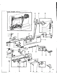 Feed Regulator Assembly parts for Kenmore Mechanical Sewing Machine 158.19140 (15819140, 158 19140) from AppliancePartsPros.com