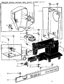 Thread Tension And Face Plates parts for Kenmore Mechanical Sewing Machine 158.19141 (15819141, 158 19141) from AppliancePartsPros.com